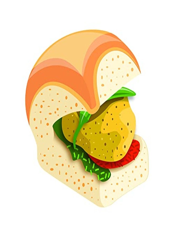 Bhai Please Vada Pav Wooden Fridge Magnet (Pack of 1) Food and Drinks Gift and Decoration - Image 1